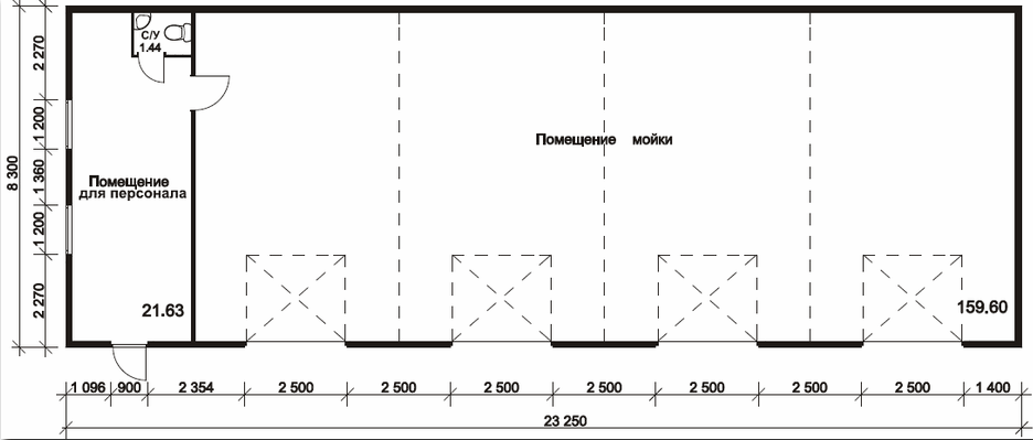 Гараж 24м2 схема
