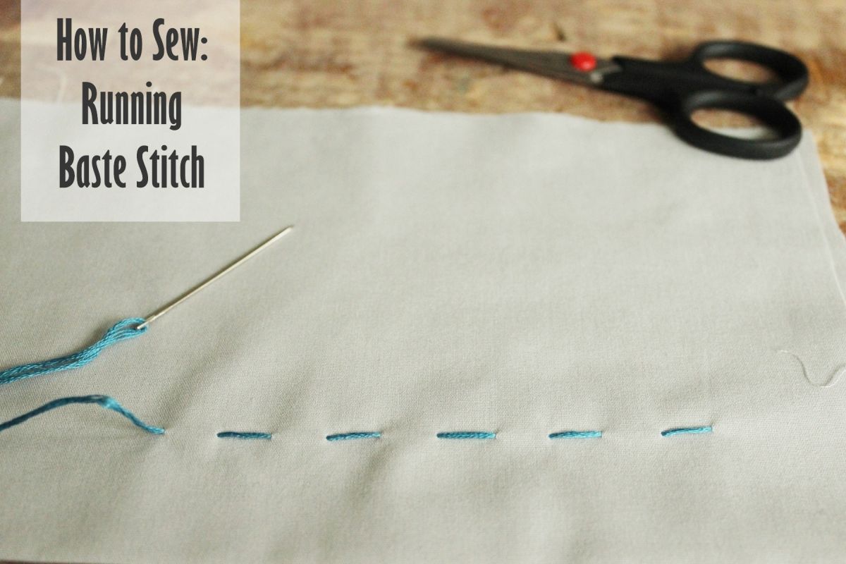 How to Sew- Running Baste Stitch