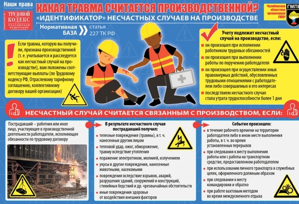 Травма на производстве что грозит руководство