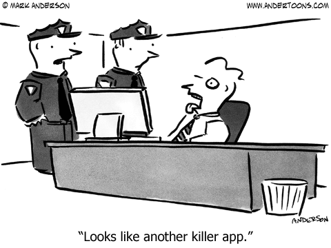 Killer App Cartoon.